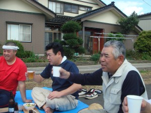 ご長老になってしまった佐藤さんの乾杯！