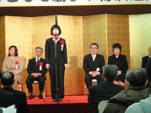 舟山康江参議院議員より激励のお言葉を賜わりました