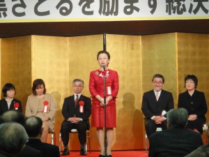 女性の会ローズ星川恵美会長より激励のお言葉を賜わりました