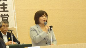 民主党山形県連会長和嶋未希衆議院議員国難の時に政局などあるべき姿ではないとの陳謝を含むご挨拶