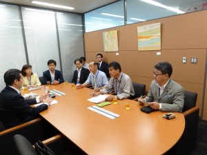 国土交通大臣政務官市村浩一郎衆議院議員事務所にて要請活動