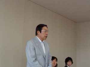 超過劇スケジュールの中にも拘らず鹿野道彦農林水産大臣が県連常任幹事会に出席