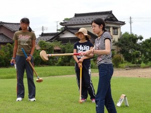 グランドゴルフに初挑戦◇みんな中々です将来はプロゴルファー？