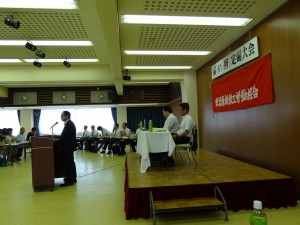 永年共に活動されてきた毛屋実酒田市議激励の挨拶