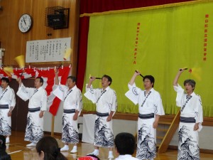 酒田木遣り保存会祝いの歌披露