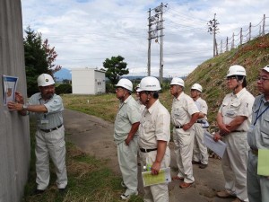 築50年経過の酒田工業用水道遊摺部浄水場視察