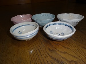 東京の娘たちと夏のファームスティの時陶芸教室で作った茶碗が焼きあがりました