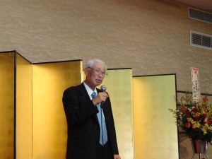 女性の会ローズ2周年祝賀会にて顧問新田嘉一平田牧場グループ会長祝辞