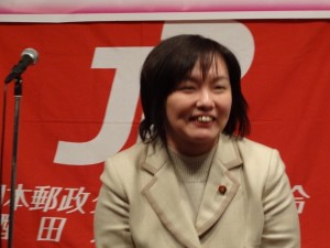 和嶋未希衆議院議員超過密スケジュールにも疲れを見せず笑顔満開のご挨拶