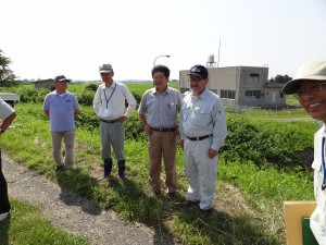 遊佐町石辻地区日向川周辺要望説明受ける